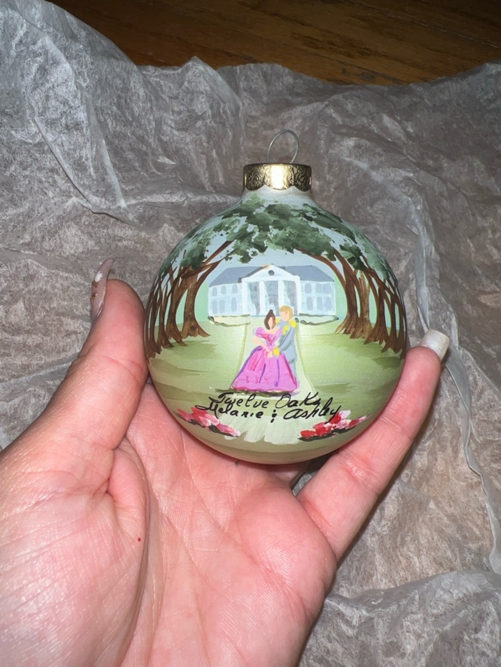 Gone with the Wind twelve oaks melanie and ashley ornament